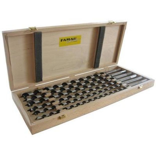 Billede af Famag træsnegleborsæt 6 dele 460/380mm. Ø 10, 12, 14, 16, 18, 20 mm